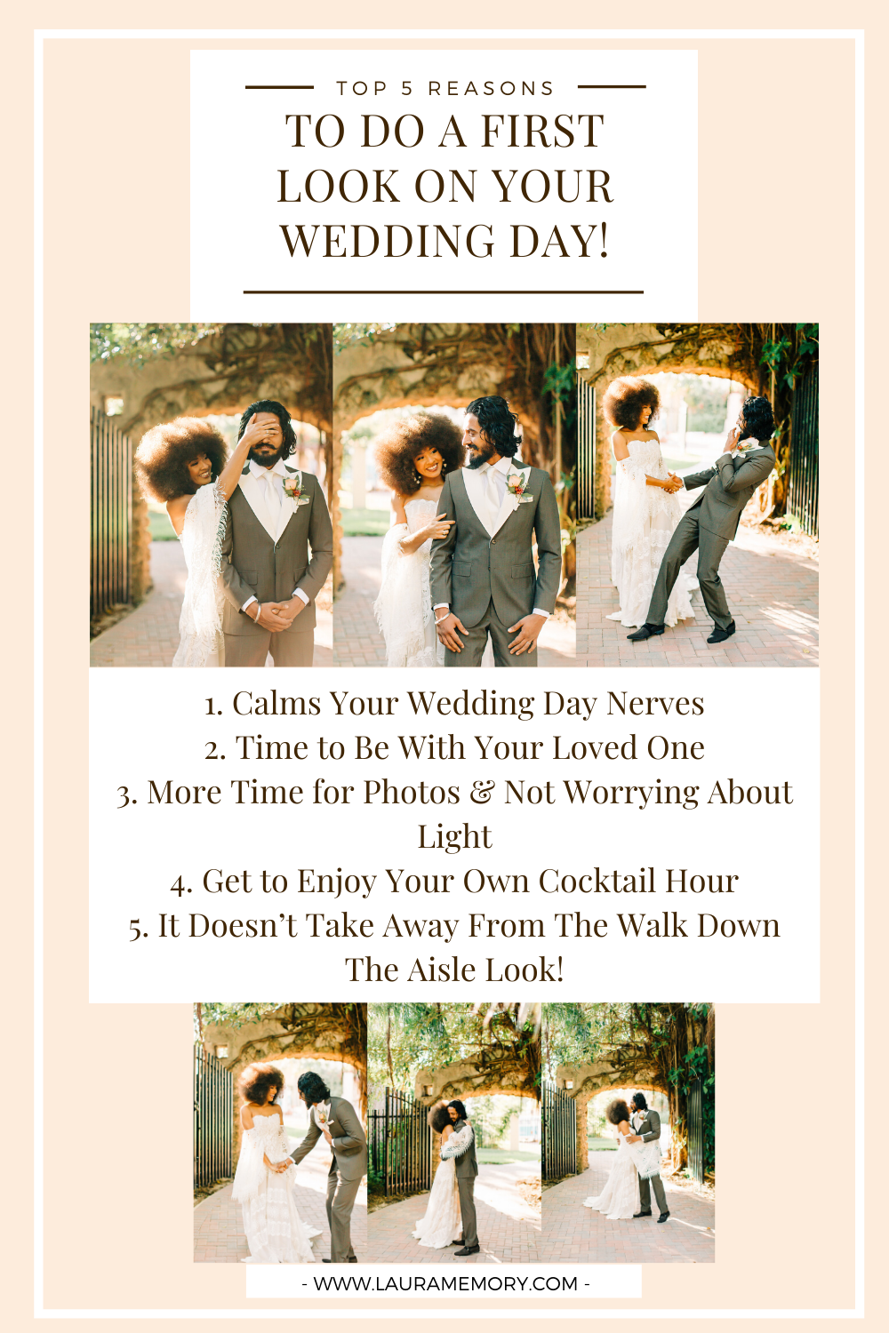 First Look on Wedding Day - Why you should do a first look on your wedding day