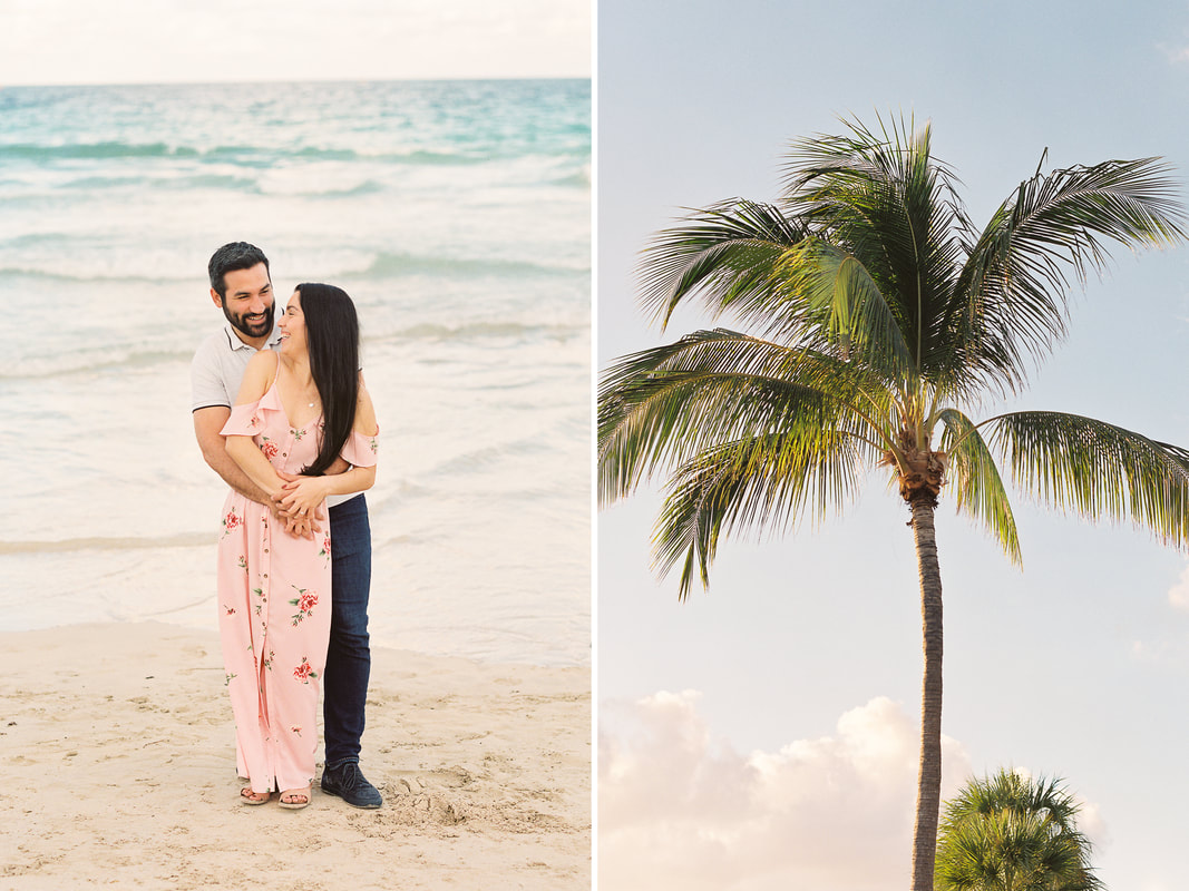 Raleigh Film Wedding Photographer in Mattheson Hammock Park in Miami Florida | Hybrid Photographer at South Pointe Park 