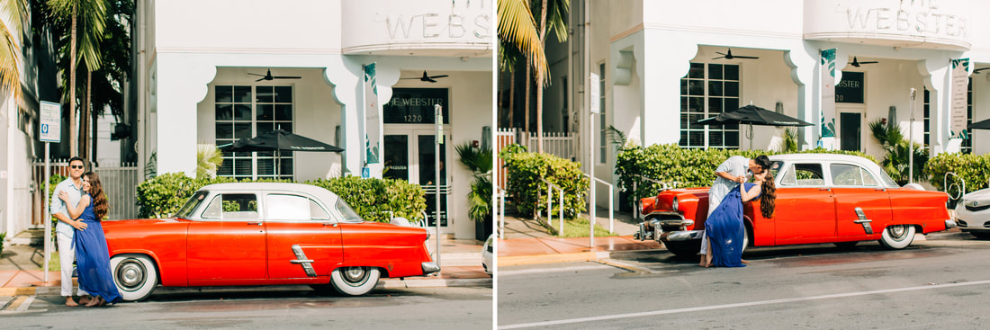 Raleigh elopement photographer candid engagement photos South Beach Miami