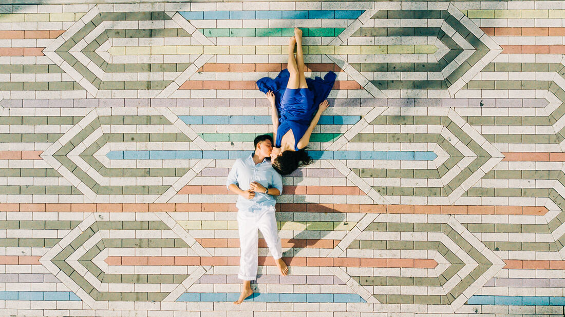 Raleigh elopement photographer candid engagement photos South Beach Miami Drone DJI Overhead