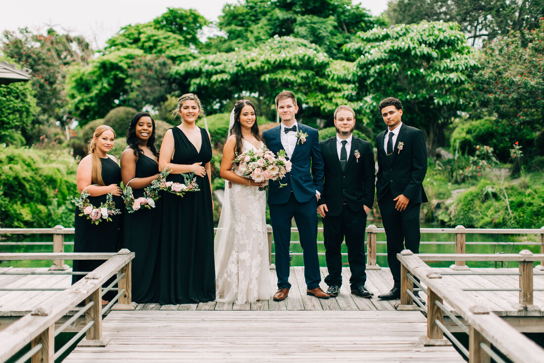 raleigh-wedding-photographer-redland-koi-garden-wedding-miami-wedding-photographer-black-bridesmaid-dress