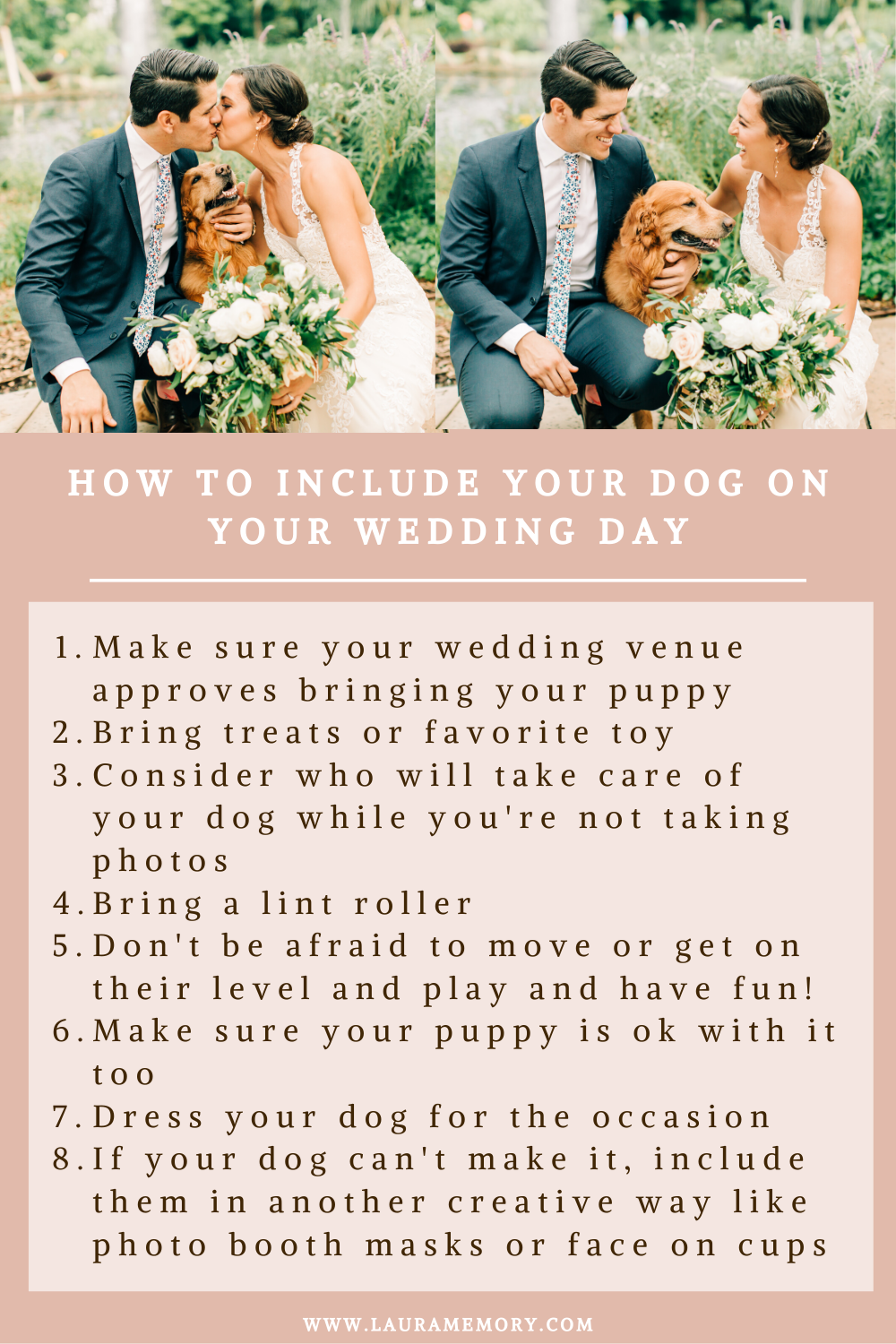 How to include my dog on my wedding day, wedding day photography with my dog