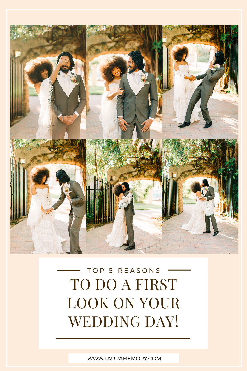 First Look on Wedding Day - Top reasons to do a first look on wedding day - Why you should do a first look!