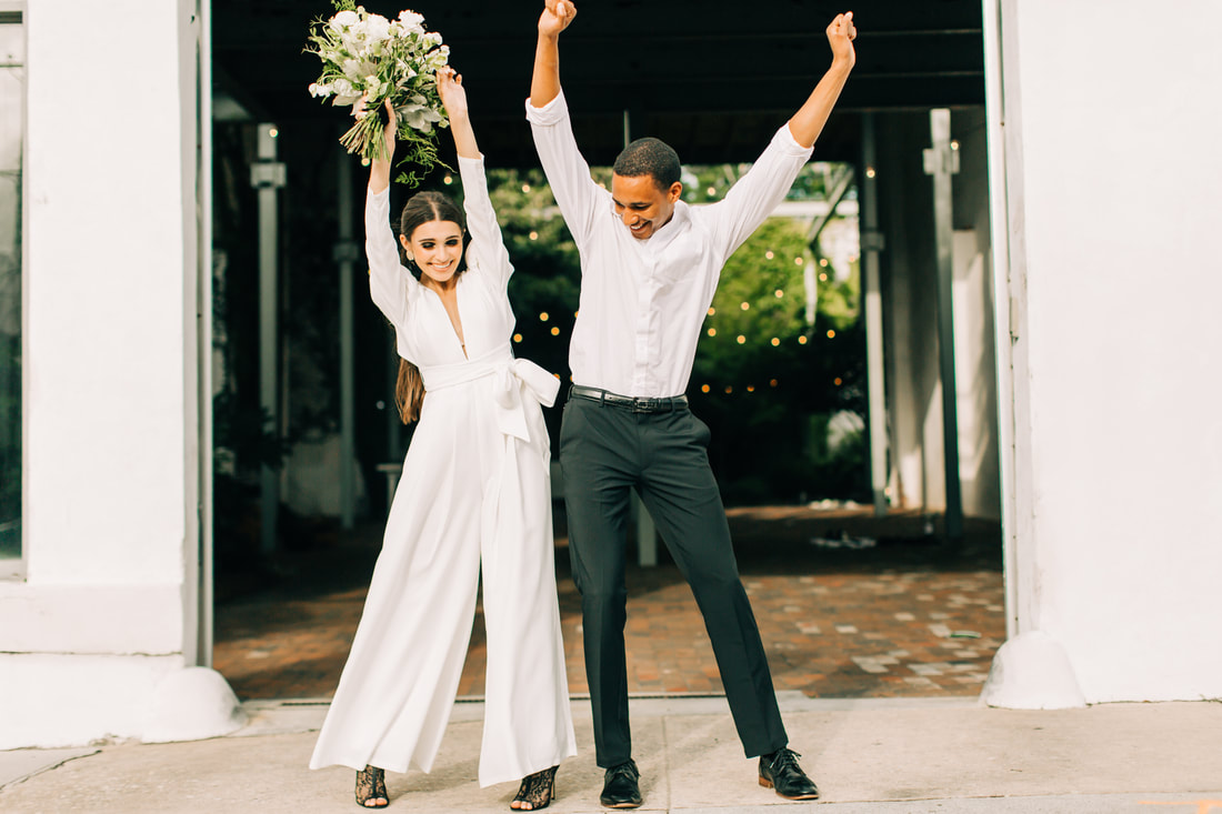 wilmington-wedding-photographer-the-atrium-elopement-wedding-jump-suite-black-white-wedding