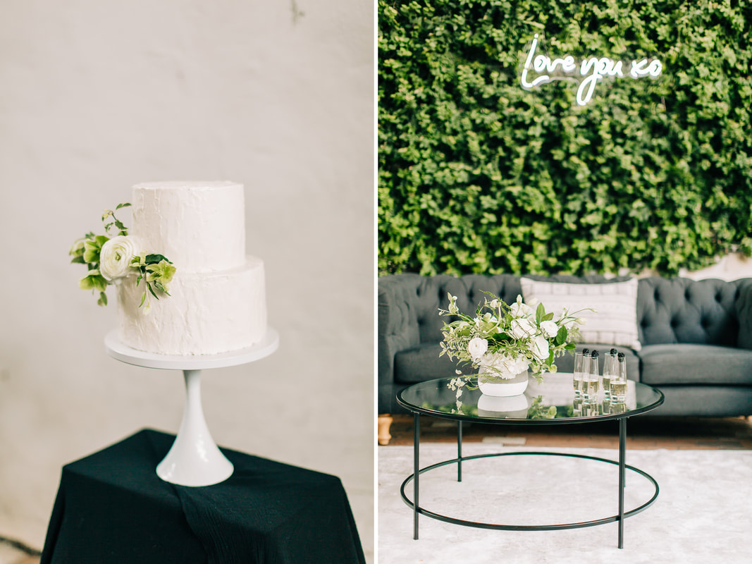 wilmington-wedding-photographer-the-atrium-modern-garden-elopement-black-white-wedding