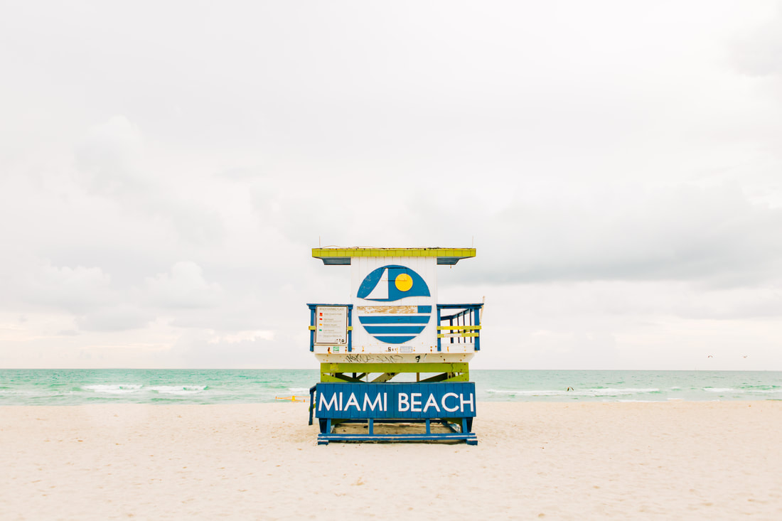 Beach decor, miami wall gallery, miami beach pictures, beach canvases, south beach lifeguard stands, miami beach art