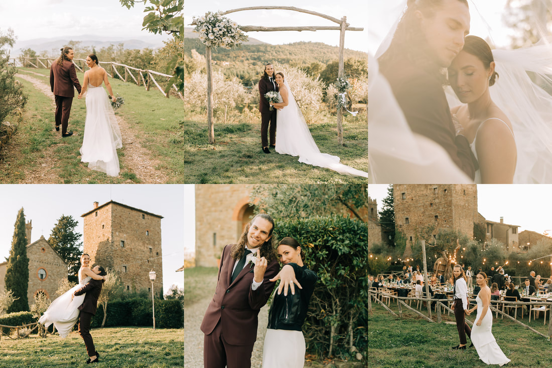Italian wedding at Castle Ristonchi in Tuscany