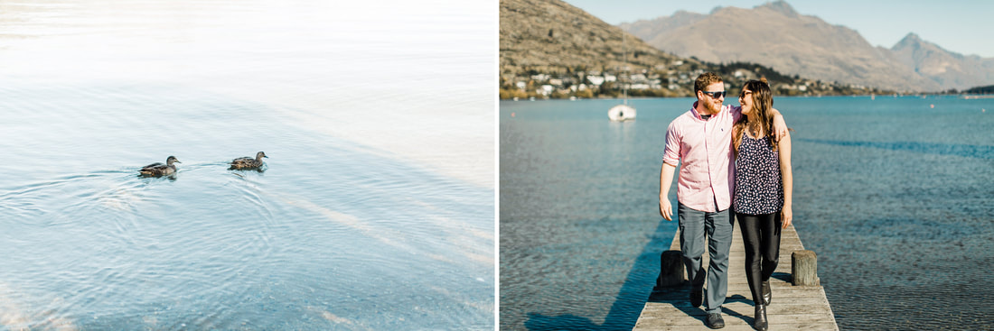 Miami Wedding Photographer in Queenstown, New Zealand for a lake engagement 