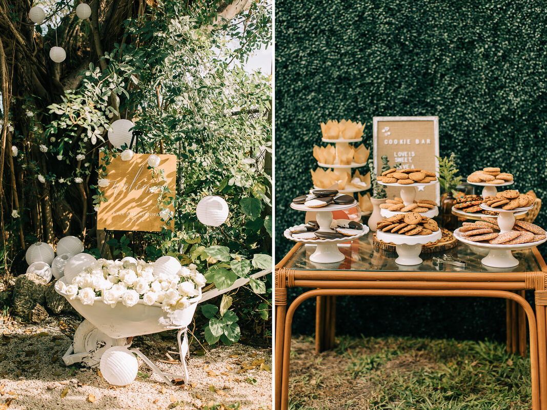 Miami wedding with a cookie bar