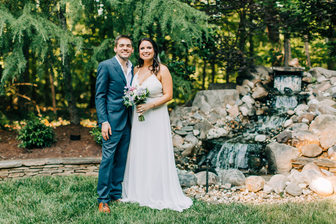 raleigh-wedding-photographer-back-yard-wedding-micro-wedding-waterfall
