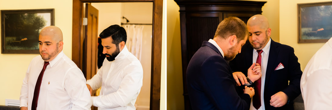 Raleigh Wedding Photographer | Miami Wedding | Casa Tranquila Wedding groomsmen getting ready