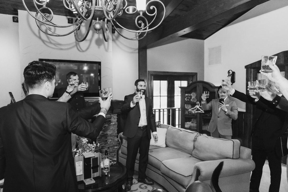 Raleigh Wedding Photographer | Miami Wedding | Casa Tranquila Wedding groomsmen getting ready