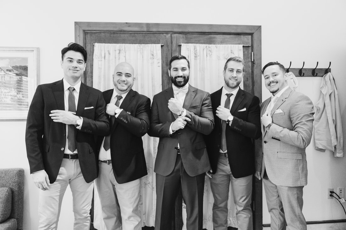 Raleigh Wedding Photographer | Miami Wedding | Casa Tranquila Wedding groomsmen getting ready groomsmen gift watch