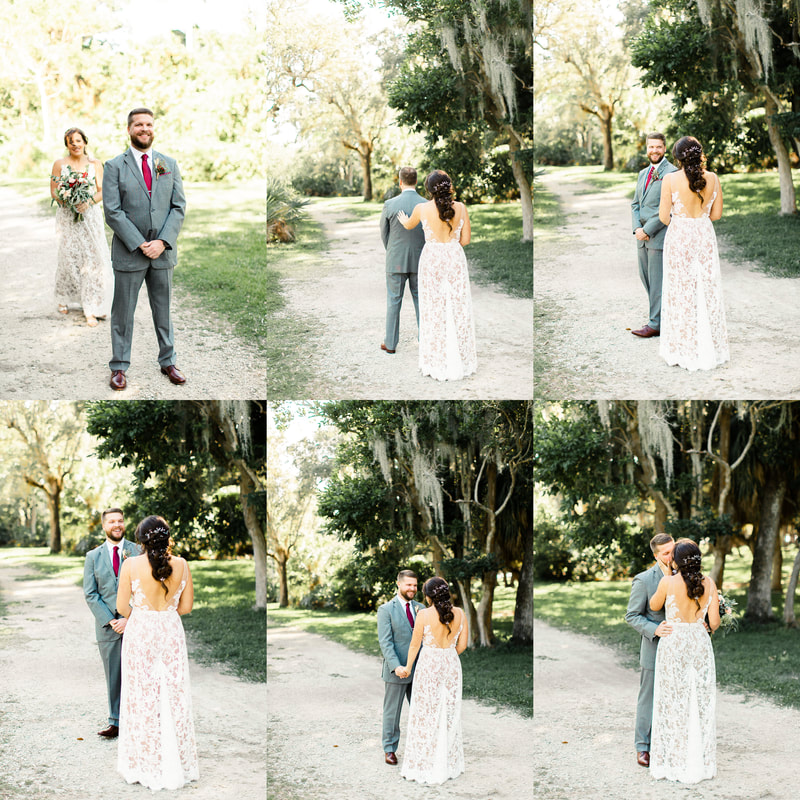 Raleigh Wedding Photographer Mattheson Hammock Park| Longans Place wedding Miami Wedding  first look