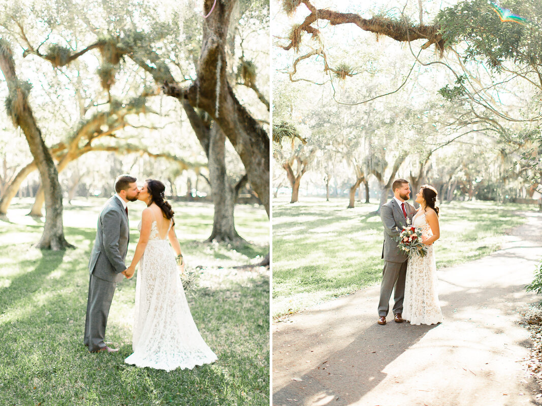 Raleigh Wedding Photographer Mattheson Hammock Park| Longans Place wedding Miami Wedding vibrant wedding couple pictures 