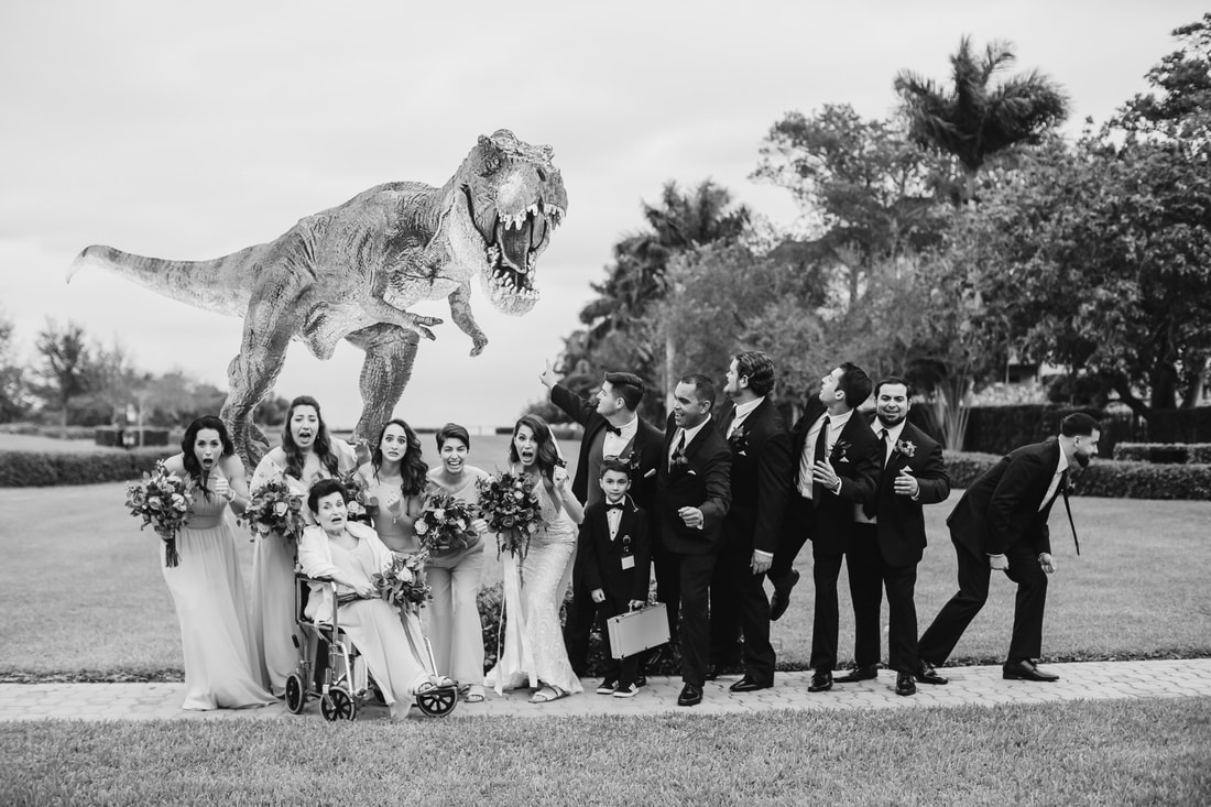 Raleigh Wedding photographer, Thalatta Estate wedding, Miami wedding photographer, funny wedding party photo