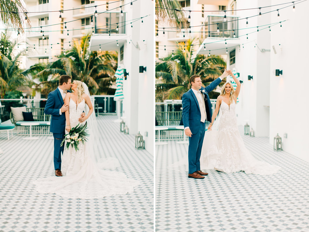Raleigh Wedding photographer, Confidante Hotel Wedding, Miami wedding photographer, candid wedding photos, light and airy