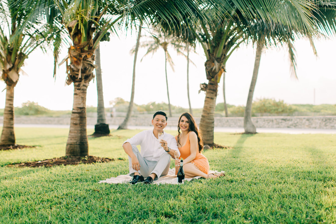Raleigh wedding photographer Miami beach engagement 
