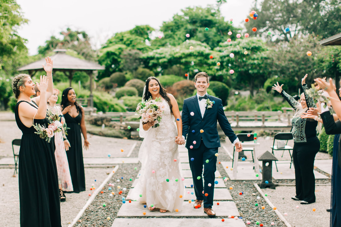 raleigh-wedding-photographer-redland-koi-garden-wedding-miami-wedding-photographer-pompom-exit