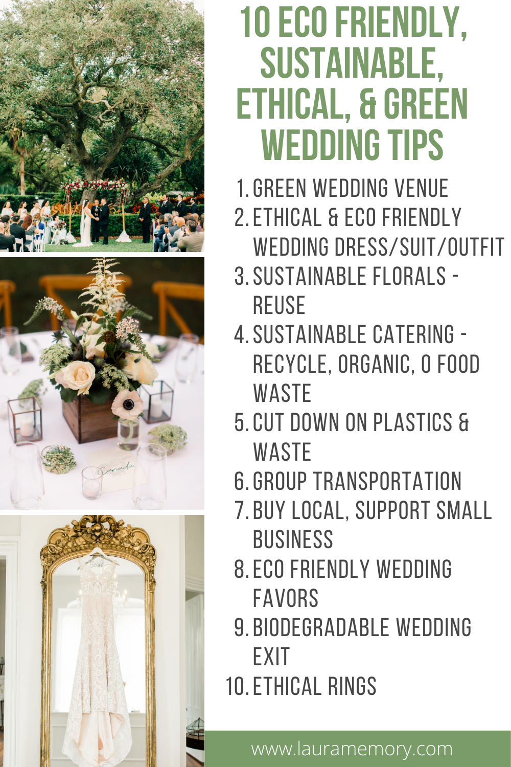 10 Tips To Make Your Wedding Day Eco Friendly | How to Have a Sustainable Wedding | Green Wedding Tips